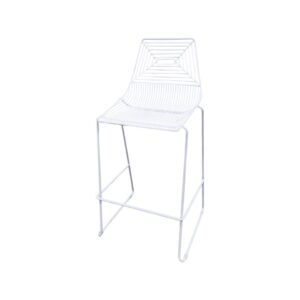 BS-097 | MAZE WIRE BARSTOOL WHITE