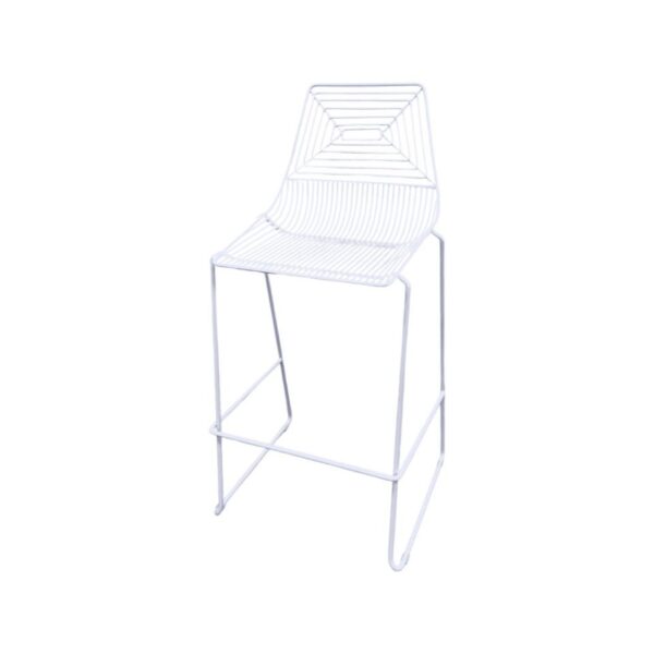 BS-097 | MAZE WIRE BARSTOOL WHITE