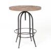 CRU-RW-033 | RECLAIMED WOOD ROUND CRUSIER TABLE