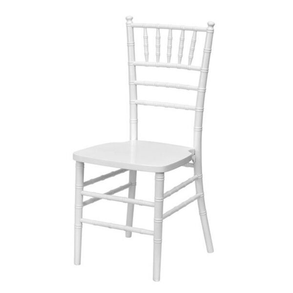 CH-053 | CHIVARI DINING CHAIR WHITE WITH CUSHION