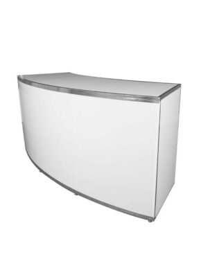 BAR-005 | 8FT CURVED BAR CHROME FRAME WITH PLEXI