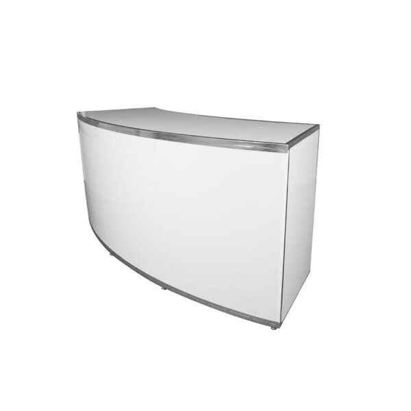 BAR-005 | 8FT CURVED BAR CHROME FRAME WITH PLEXI