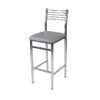 BS-001 | WIREBACK BARSTOOL CHROME FRAME GREY SEAT