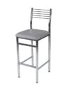 BS-001 | WIREBACK BARSTOOL CHROME FRAME GREY SEAT