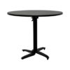 OF-060 | ROUND MEETING TABLE BLACK ALUMINUM TOP