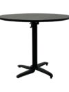 OF-060 | ROUND MEETING TABLE BLACK ALUMINUM TOP