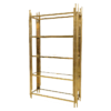 BAR-069 | GEO GATSBY WINE SHELF GOLD FRAME CLEAR PLEXI