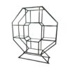 BAR-083 | GEO OCTAGON WINE SHELF BLACK FRAME BLACK PLEXI