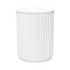 ET-073 | SYDNEY FLUTED ROUND END TABLE WHITE WOOD
