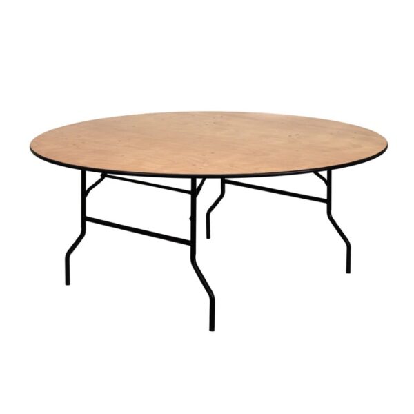 CASUAL-077 | 72" ROUND WOOD FOLDING TABLE