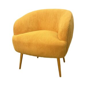 SS-661 | MIA CORDUROY SINGLE CHAIR YELLOW