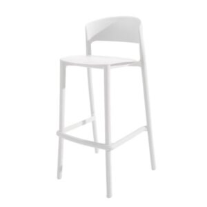 BS-120 | SHELBY BARSTOOL WHITE
