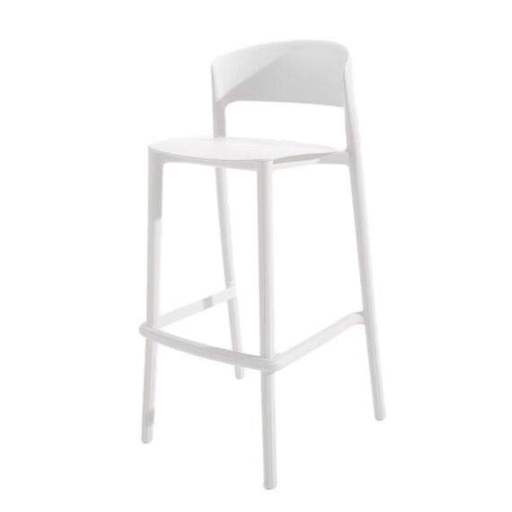 BS-120 | SHELBY BARSTOOL WHITE