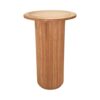 CRU-074 | SYDNEY FLUTED ROUND CRUISER TABLE NATURAL WOOD
