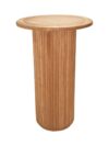 CRU-074 | SYDNEY FLUTED ROUND CRUISER TABLE NATURAL WOOD