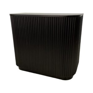 BAR-098 | SYDNEY FLUTED 4FT BAR BLACK WOOD