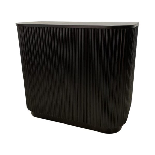 BAR-098 | SYDNEY FLUTED 4FT BAR BLACK WOOD