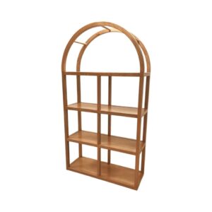 BAR-087 | SYDNEY ARCHED BAR SHELF NATURAL WOOD