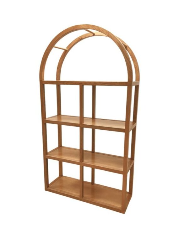 BAR-087 | SYDNEY ARCHED BAR SHELF NATURAL WOOD