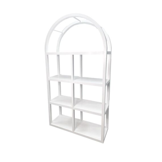 BAR-088 | SYDNEY ARCHED BAR SHELF WHITE WOOD
