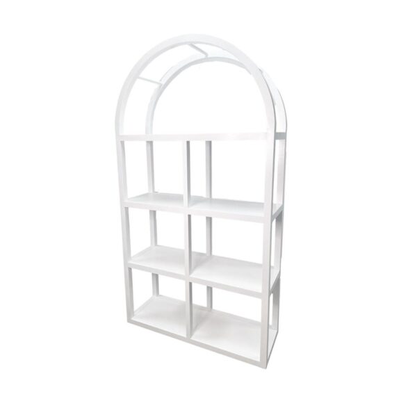 BAR-088 | SYDNEY ARCHED BAR SHELF WHITE WOOD