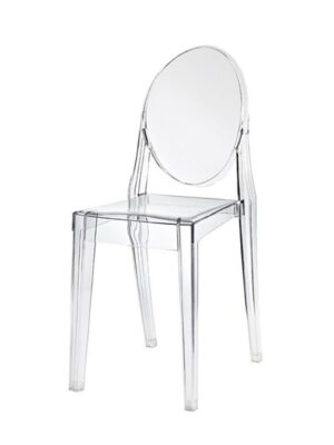 CH-003 | CLEAR ACRYLIC ROUND BACK CHAIR