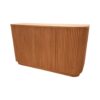 BAR-090 | SYDNEY FLUTED 6FT BAR NATURAL WOOD
