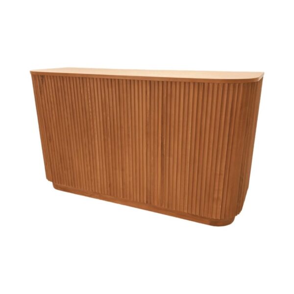 BAR-090 | SYDNEY FLUTED 6FT BAR NATURAL WOOD