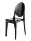 CH-009 | BLACK ACRYLIC ROUND BACK CHAIR