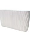 BAR-091 | SYDNEY FLUTED 6FT BAR WHITE WOOD
