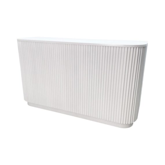 BAR-091 | SYDNEY FLUTED 6FT BAR WHITE WOOD