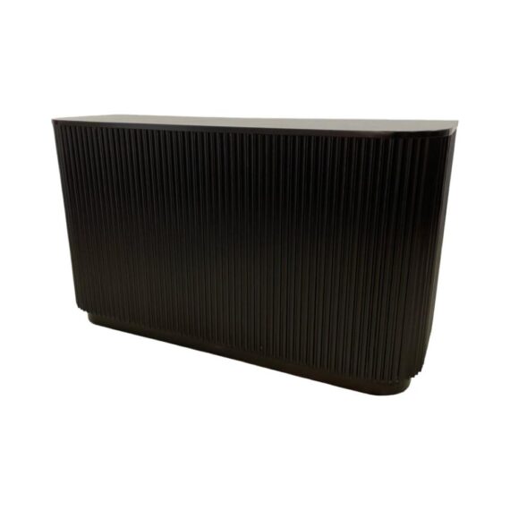BAR-092 | SYDNEY FLUTED 6FT BAR BLACK WOOD