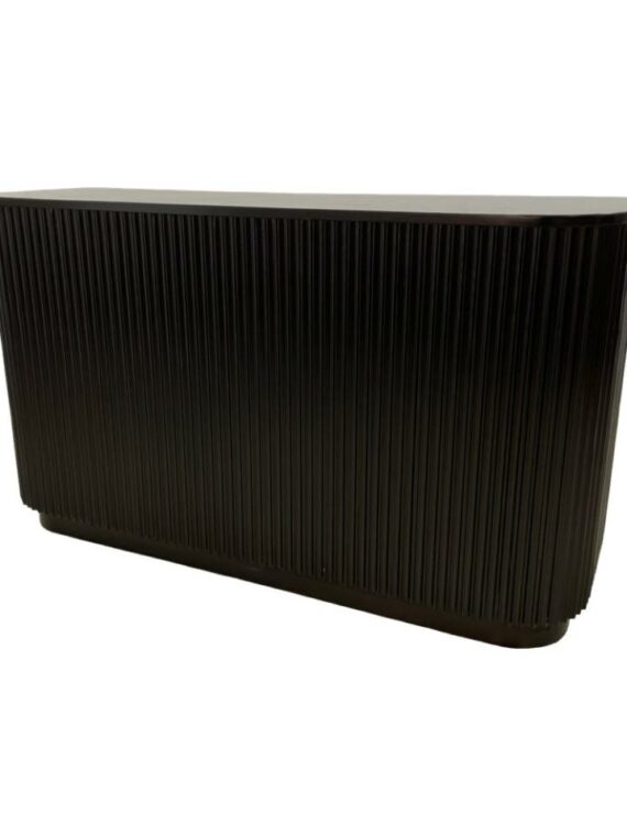 BAR-092 | SYDNEY FLUTED 6FT BAR BLACK WOOD