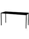 CASUAL-120 | 6FT BLACK FRAME CASUAL TABLE WITH PLEXI TOP