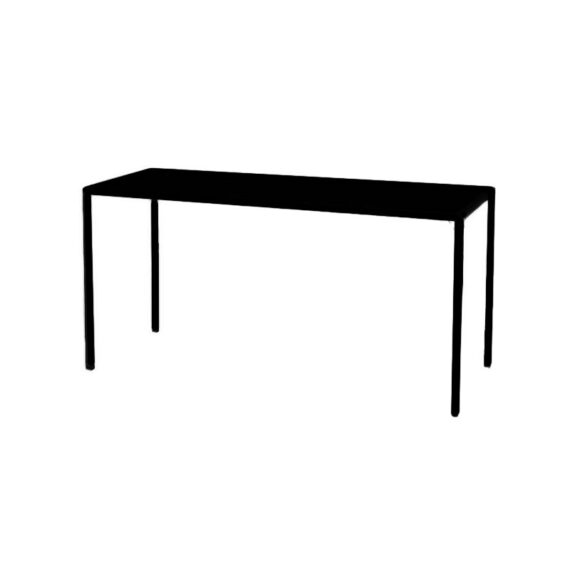 CASUAL-120 | 6FT BLACK FRAME CASUAL TABLE WITH PLEXI TOP