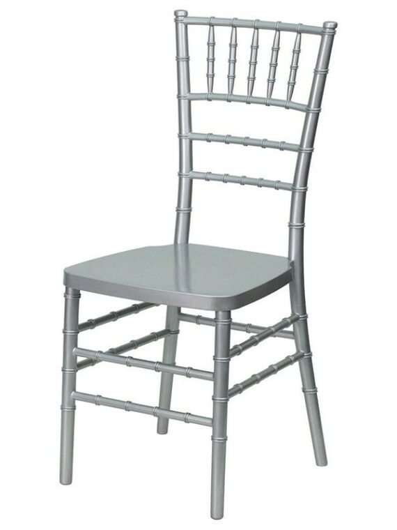 CH-052 | CHIVARI DINING CHAIR SILVER WITH CUSHION