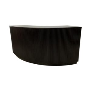 BAR-095 | SYDNEY FLUTED CURVED BAR BLACK WOOD