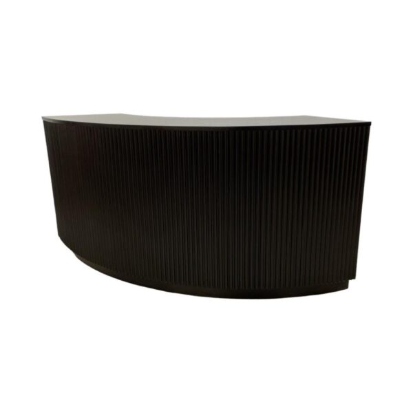 BAR-095 | SYDNEY FLUTED CURVED BAR BLACK WOOD