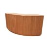 BAR-093 | SYDNEY FLUTED CURVED BAR NATURAL WOOD