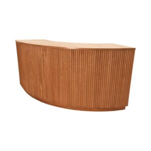BAR-093 | SYDNEY FLUTED CURVED BAR NATURAL WOOD