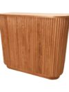 BAR-096 | SYDNEY FLUTED 4FT BAR NATURAL WOOD