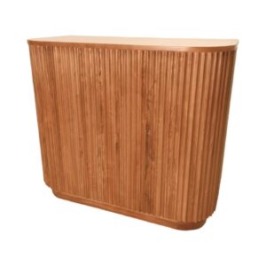 BAR-096 | SYDNEY FLUTED 4FT BAR NATURAL WOOD