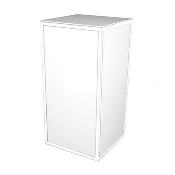 TOWER-001 | 4FT TOWER WHITE FRAME WITH WHITE PLEXI