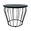 ET-091 | BLACK MAZE WIRE ROUND END TABLE