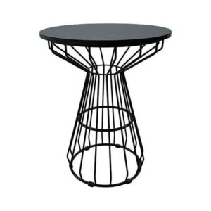CASUAL-126 | BLACK MAZE WIRE CAFE TABLE