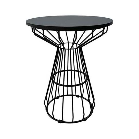 CASUAL-126 | BLACK MAZE WIRE CAFE TABLE