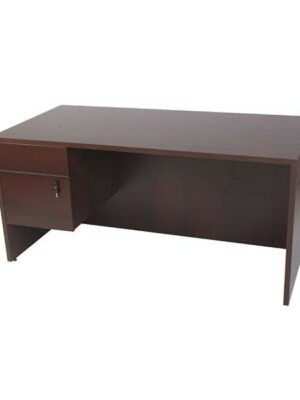 OF-002 | MAHOGANY SINGLE PEDESTAL DESK