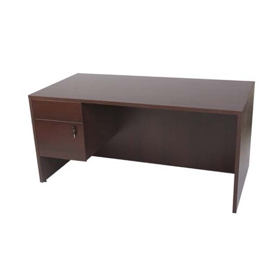 OF-002 | MAHOGANY SINGLE PEDESTAL DESK