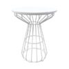 CASUAL-125 | WHITE MAZE WIRE CAFE TABLE