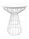 CASUAL-125 | WHITE MAZE WIRE CAFE TABLE
